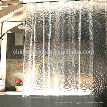 Cortina de plástico transparente de PVC cortina de chuveiro à prova d&#39;água